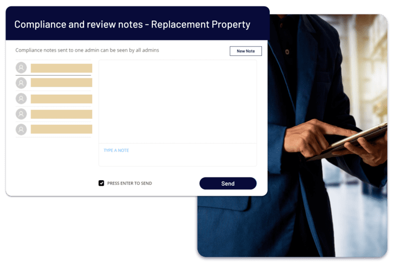 Replacement property compliance and review notes